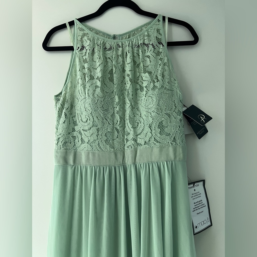 NWT Mint Halter gown